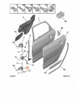 Citroen Ds4 Sağ Arka Alt Kapı Menteşesi