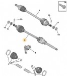 Opel Frontera Ov24 Sağ Ön Aks Orjinal (9848520780)