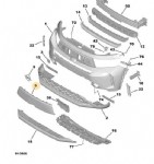 Opel Frontera Ov24 Ön Tampon Izgarası Orjinal (98554583XK)