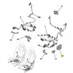 Peugeot 2008 P24E Ön Sol Elektrikli Koltuk Yatırma Ve Ileri Geri Tuşu Orjinal