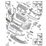 Peugeot 5008 P74 Ön Tampon Çeki Demir Kapağı Orjinal (983979611T)
