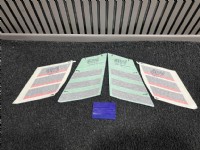 Citroen Ami Arka Yan Cam Sticker Takımı Turuncu Orjinal (PSA 1674579280 / 1674579280)