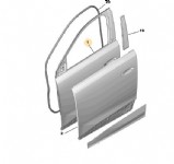 Peugeot 3008 P64 Sol Ön Kapı Orjinal (9852443680)