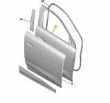 Peugeot 3008 P64 Sağ Ön Kapı Orjinal