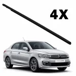Citroen C-Elysee Dış Cam Sıyırıcı Fitil Takımı Siyah Tip Nikelajsız İthal
