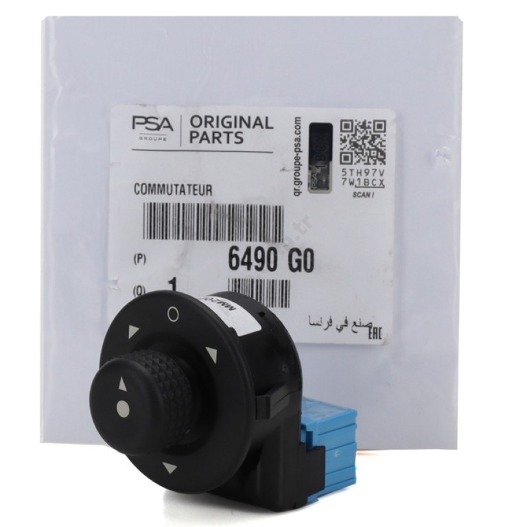 Peugeot Partner Tepee Ayna Kumanda Düğmesi Katlanır Ayna (6490.G0 / 6490G0)